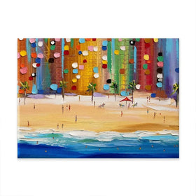 Beach Vibes Canvas Print Beach Vibes Canvas Print wall art product Ekaterina Ermilkina