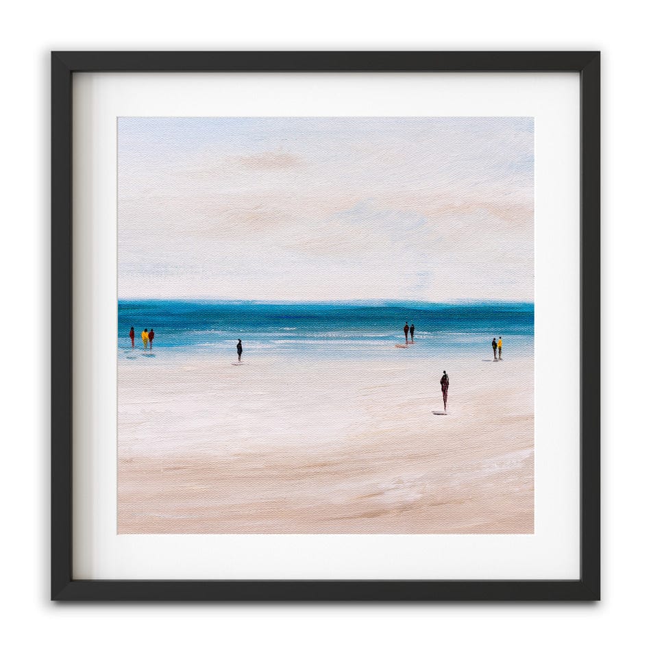 Beach Walks Square Framed Art Print wall art product CYC / Shutterstock