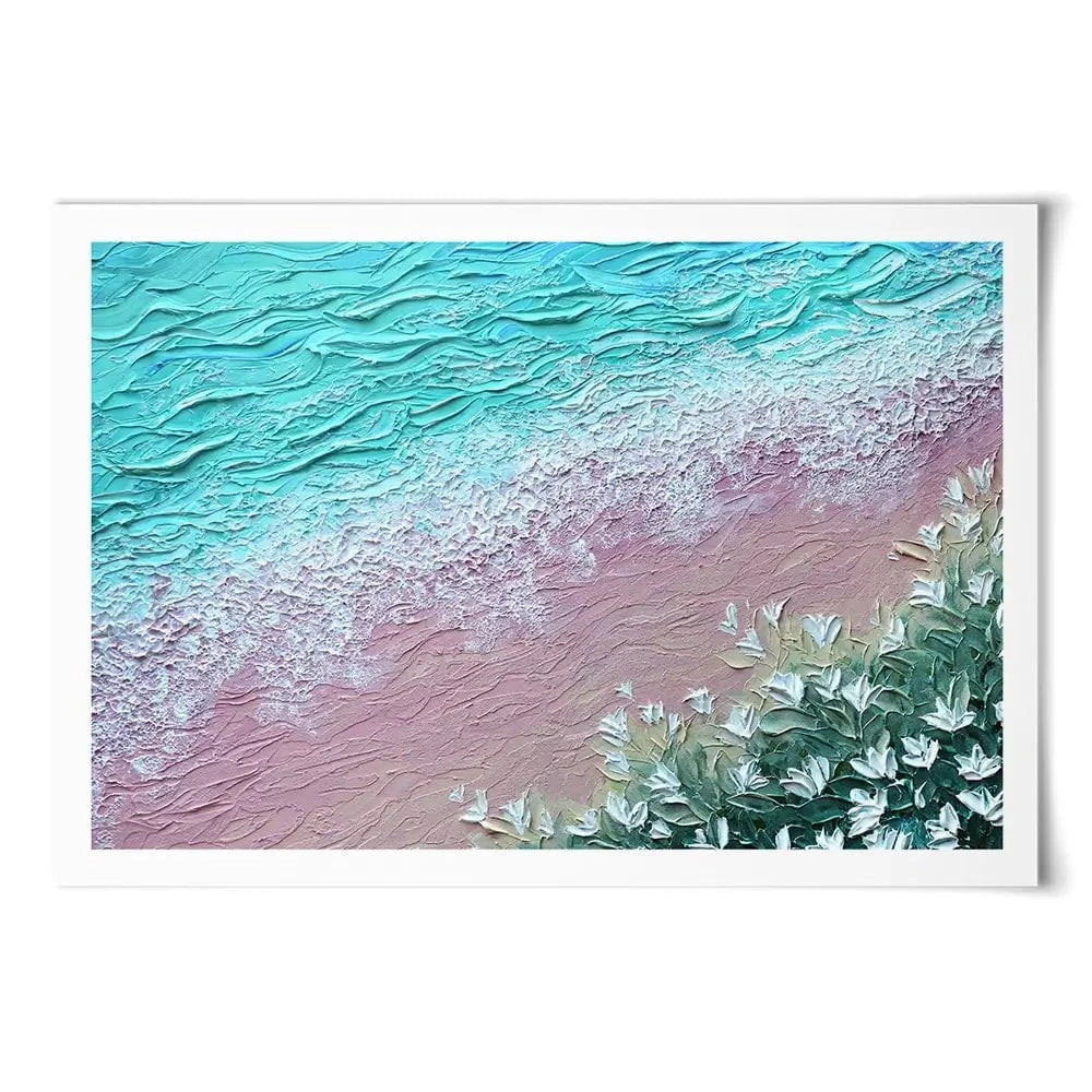 Beachy Flowers Art Print Beachy Flowers Art Print wall art product Nada Khatib