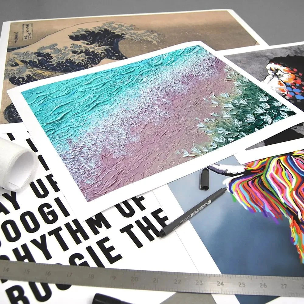 Beachy Flowers Art Print Beachy Flowers Art Print wall art product Nada Khatib