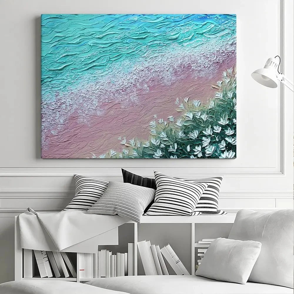 Beachy Flowers Canvas Print Beachy Flowers Canvas Print wall art product Nada Khatib
