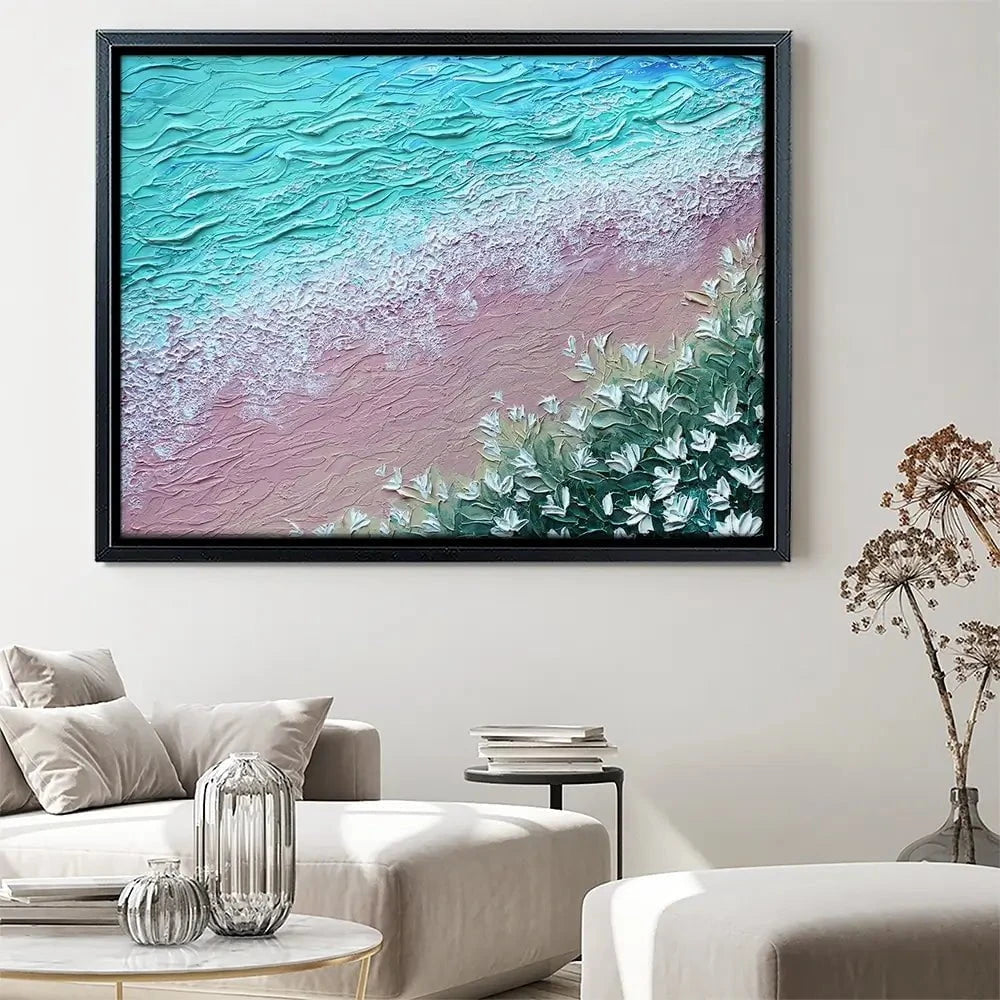 Beachy Flowers Canvas Print Beachy Flowers Canvas Print wall art product Nada Khatib