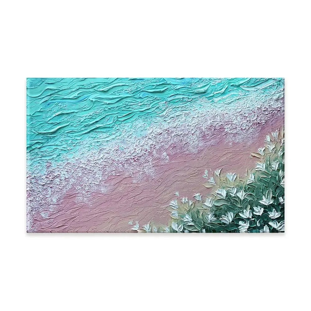 Beachy Flowers Canvas Print Beachy Flowers Canvas Print wall art product Nada Khatib