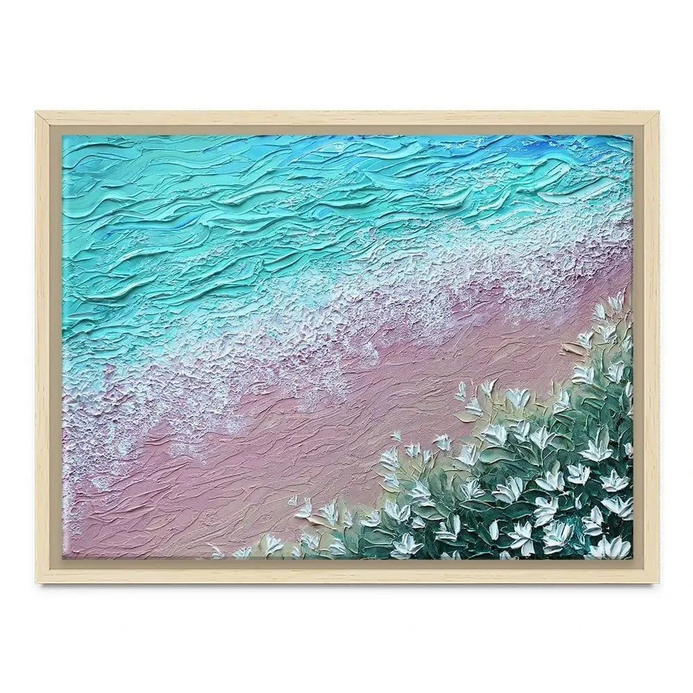 Beachy Flowers Canvas Print Beachy Flowers Canvas Print wall art product Nada Khatib