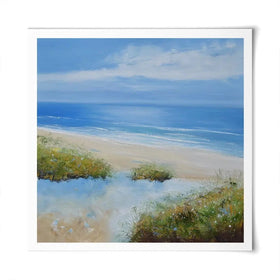 Beachy Square Art Print Beachy Square Art Print wall art product Laure Bury