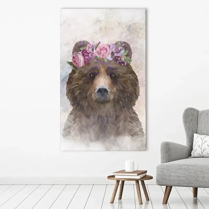 Bear Haze Canvas Print Bear Haze Canvas Print wall art product Sarah Manovski
