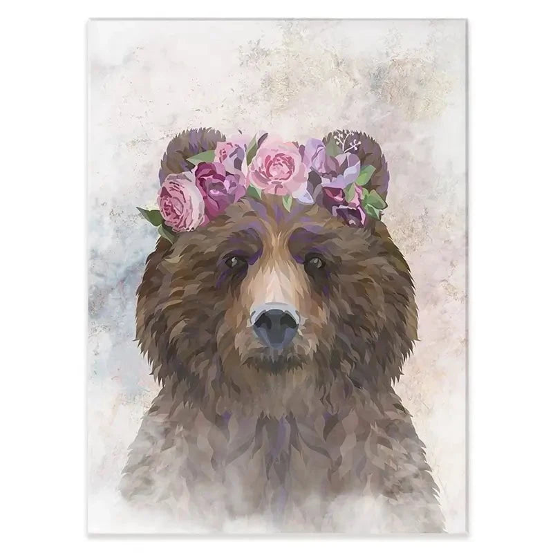 Bear Haze Canvas Print Bear Haze Canvas Print wall art product Sarah Manovski