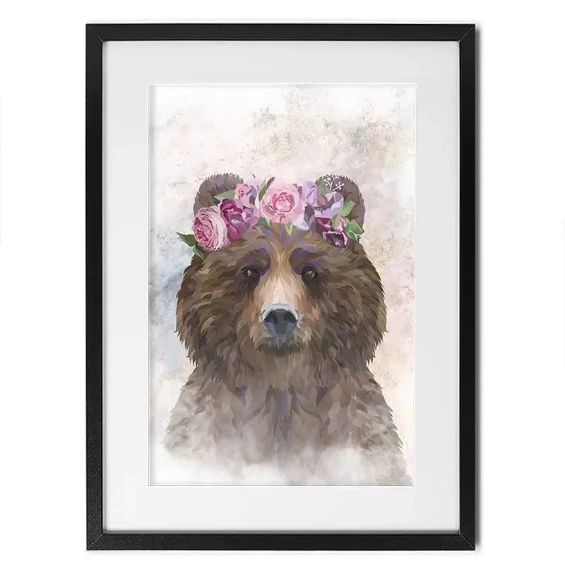 Bear Haze Framed Art Print Bear Haze Framed Art Print wall art product Sarah Manovski