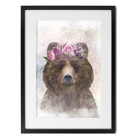Bear Haze Framed Art Print Bear Haze Framed Art Print wall art product Sarah Manovski