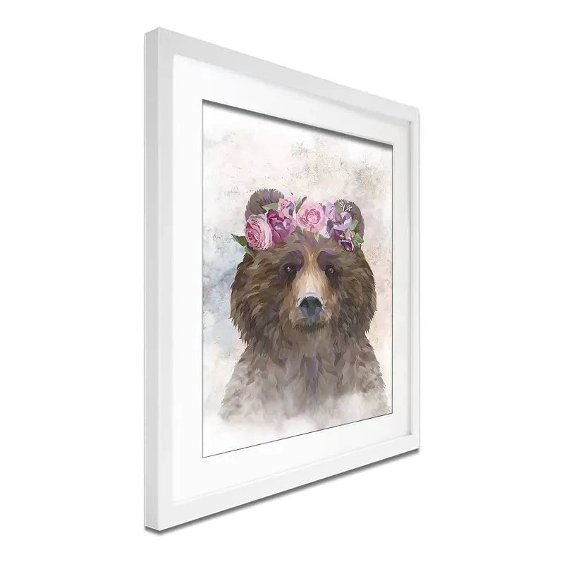 Bear Haze Framed Art Print Bear Haze Framed Art Print wall art product Sarah Manovski