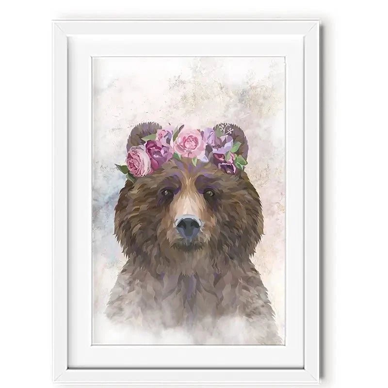 Bear Haze Framed Art Print Bear Haze Framed Art Print wall art product Sarah Manovski