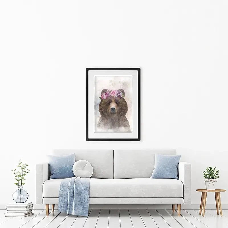 Bear Haze Framed Art Print Bear Haze Framed Art Print wall art product Sarah Manovski