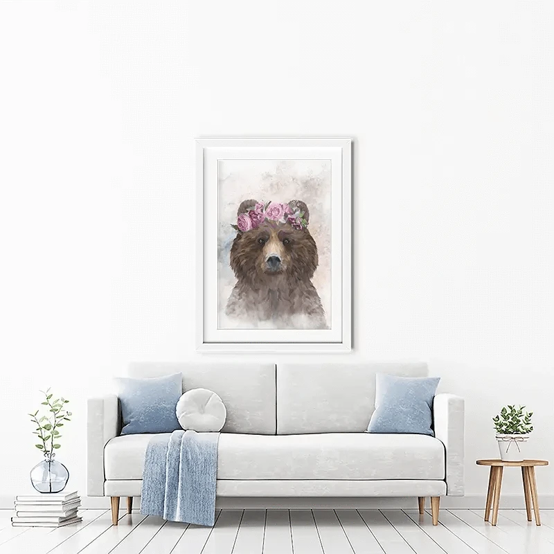 Bear Haze Framed Art Print Bear Haze Framed Art Print wall art product Sarah Manovski