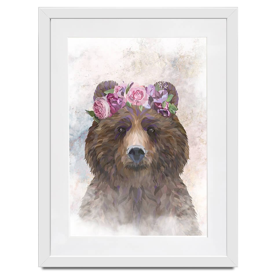Bear Haze Framed Art Print Bear Haze Framed Art Print wall art product Sarah Manovski