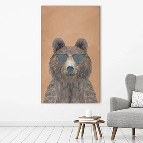 Beary Nice To Meet You Canvas Print Beary Nice To Meet You Canvas Print wall art product Sarah Manovski