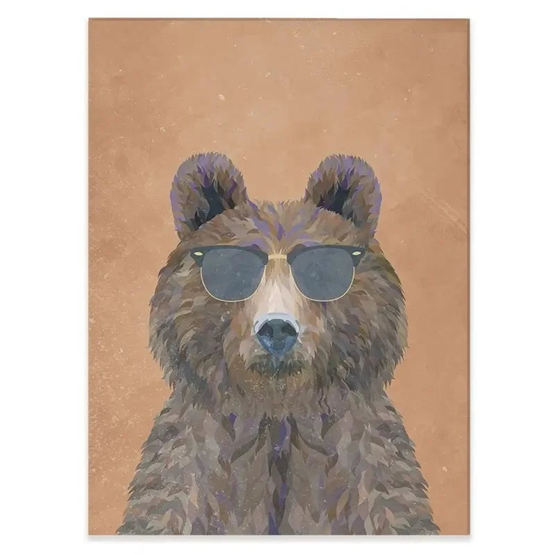 Beary Nice To Meet You Canvas Print Beary Nice To Meet You Canvas Print wall art product Sarah Manovski