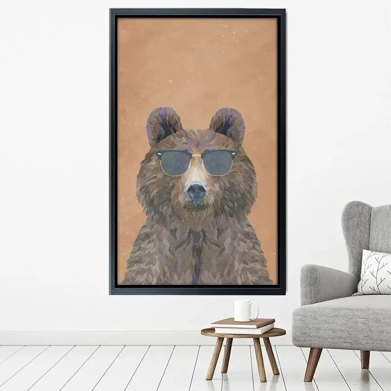 Beary Nice To Meet You Canvas Print Beary Nice To Meet You Canvas Print wall art product Sarah Manovski