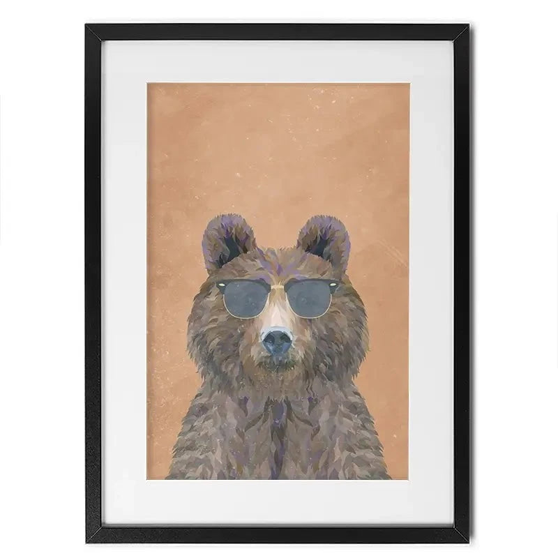 Beary Nice To Meet You Framed Art Print Beary Nice To Meet You Framed Art Print wall art product Sarah Manovski