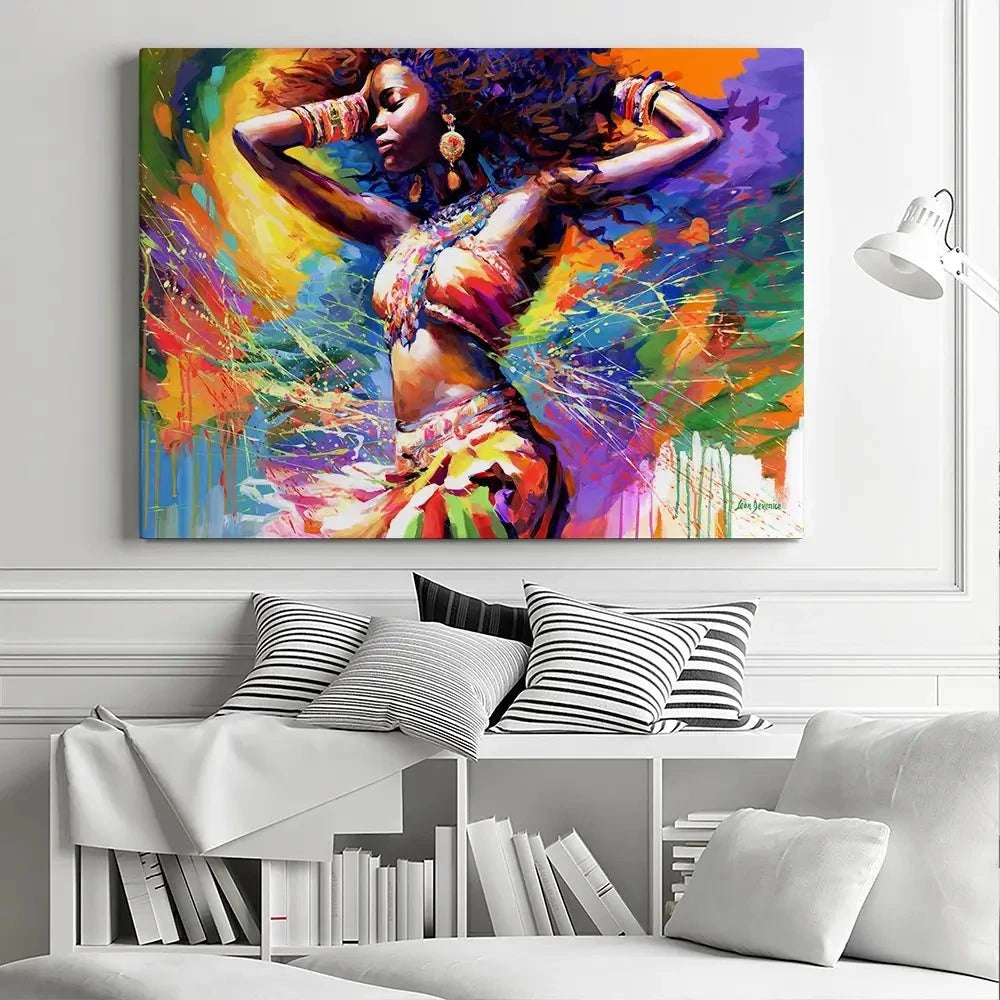 Beautiful African Woman Canvas Print Beautiful African Woman Canvas Print wall art product Leon Devenice