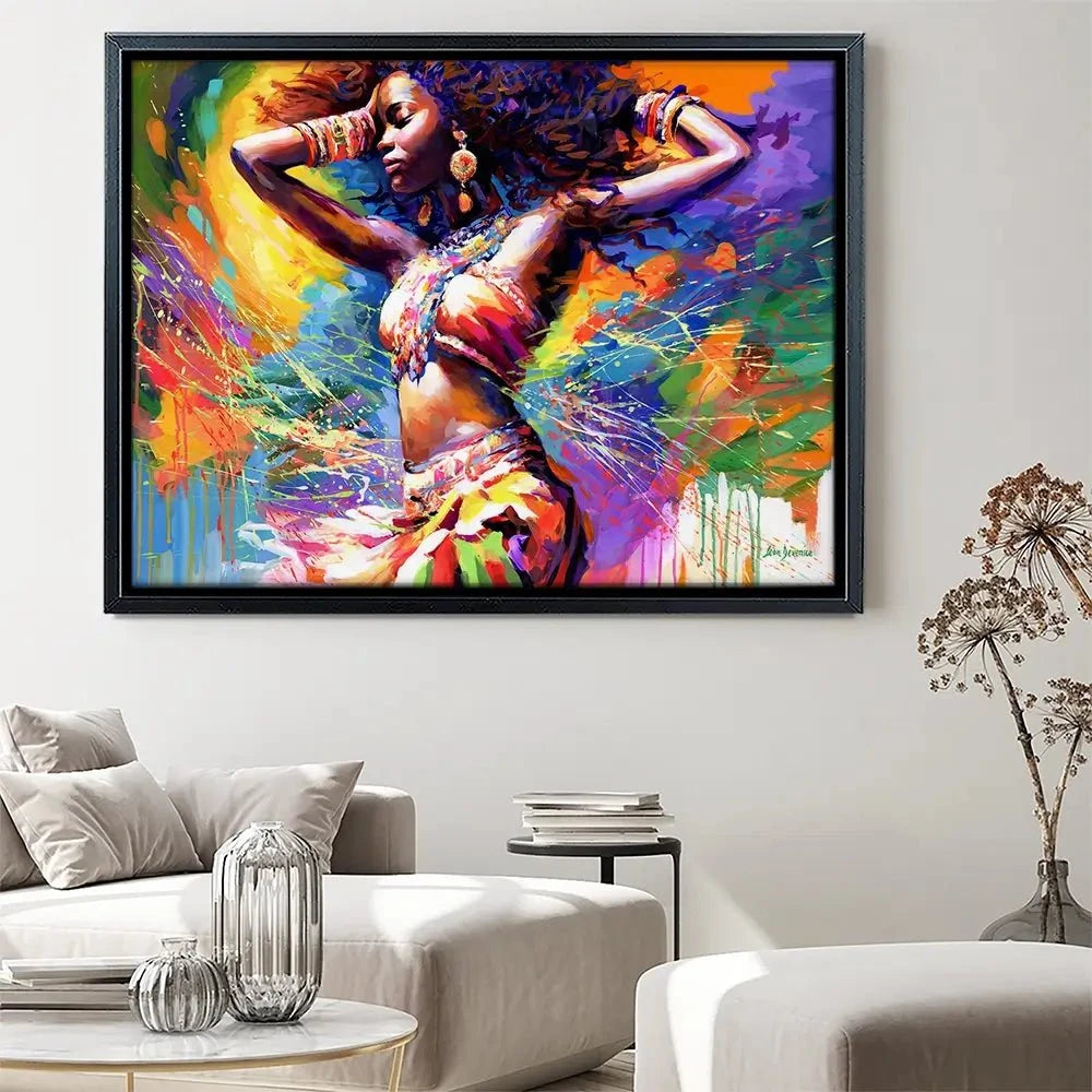 Beautiful African Woman Canvas Print Beautiful African Woman Canvas Print wall art product Leon Devenice