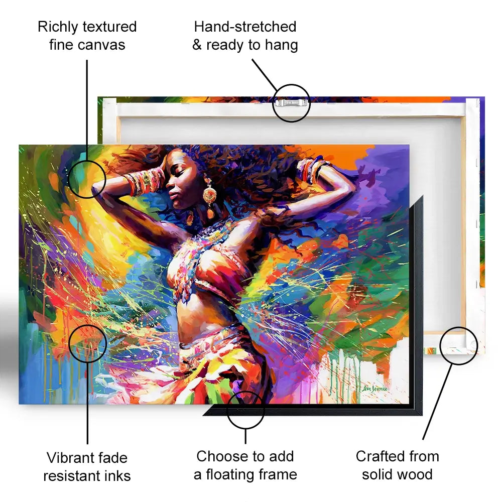 Beautiful African Woman Canvas Print Beautiful African Woman Canvas Print wall art product Leon Devenice