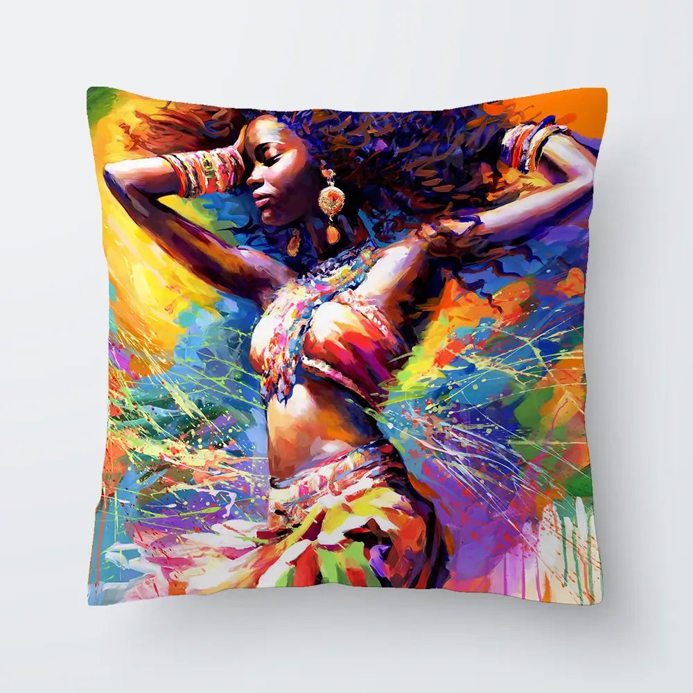 Beautiful African Woman Cushion Beautiful African Woman Cushion wall art product Leon Devenice