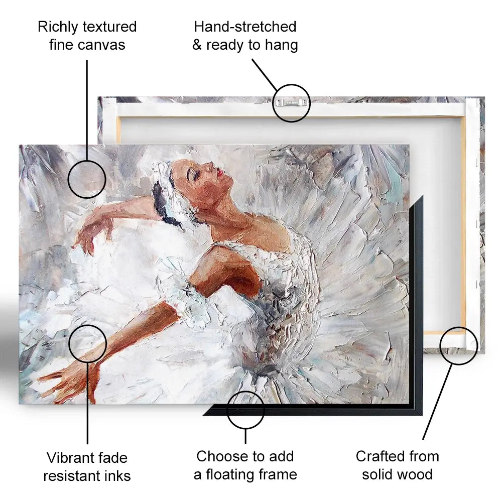 Beautiful Ballerina Canvas Print Beautiful Ballerina Canvas Print wall art product Maria Bo / Shutterstock