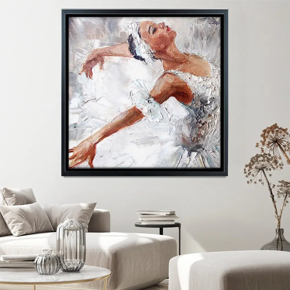 Beautiful Ballerina Square Canvas Print Beautiful Ballerina Square Canvas Print wall art product Maria Bo / Shutterstock