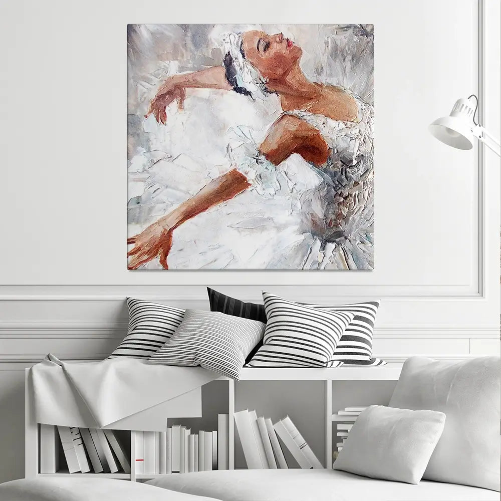 Beautiful Ballerina Square Canvas Print Beautiful Ballerina Square Canvas Print wall art product Maria Bo / Shutterstock