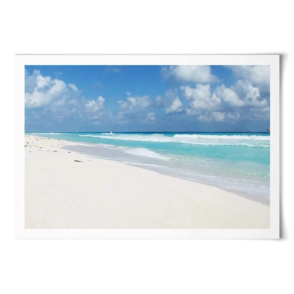Beautiful Beach Scene Art Print Beautiful Beach Scene Art Print wall art product Ligia Aguilar / Shutterstock