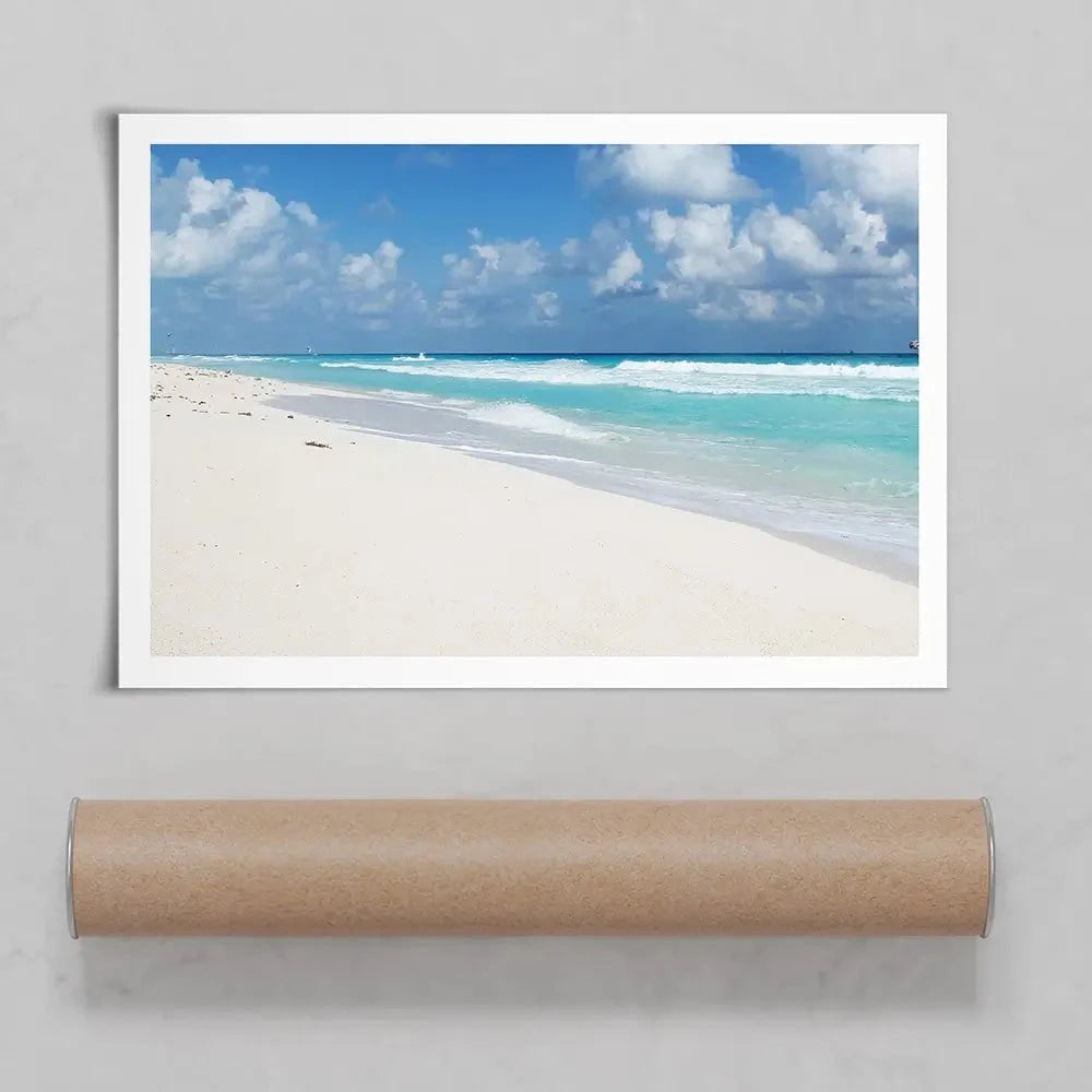Beautiful Beach Scene Art Print Beautiful Beach Scene Art Print wall art product Ligia Aguilar / Shutterstock