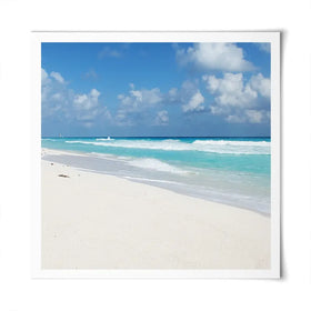 Beautiful Beach Scene Square Art Print Beautiful Beach Scene Square Art Print wall art product Ligia Aguilar / Shutterstock
