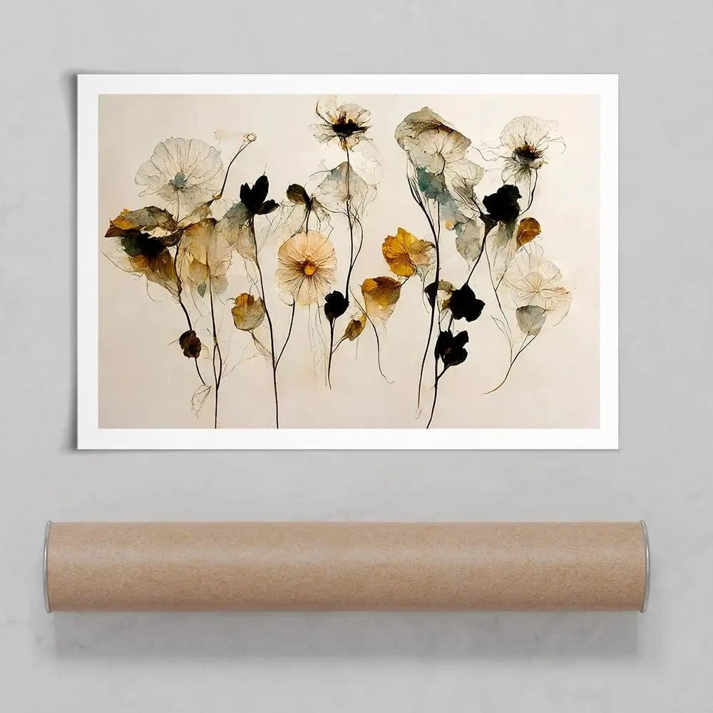 Beautiful Dry Flowers Art Print Beautiful Dry Flowers Art Print wall art product Treechild