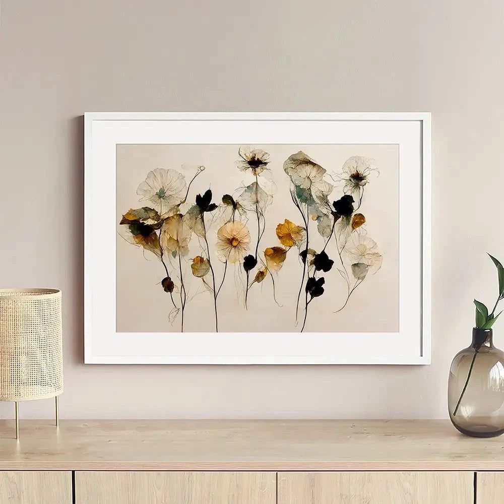 Beautiful Dry Flowers Framed Art Print Beautiful Dry Flowers Framed Art Print wall art product Treechild