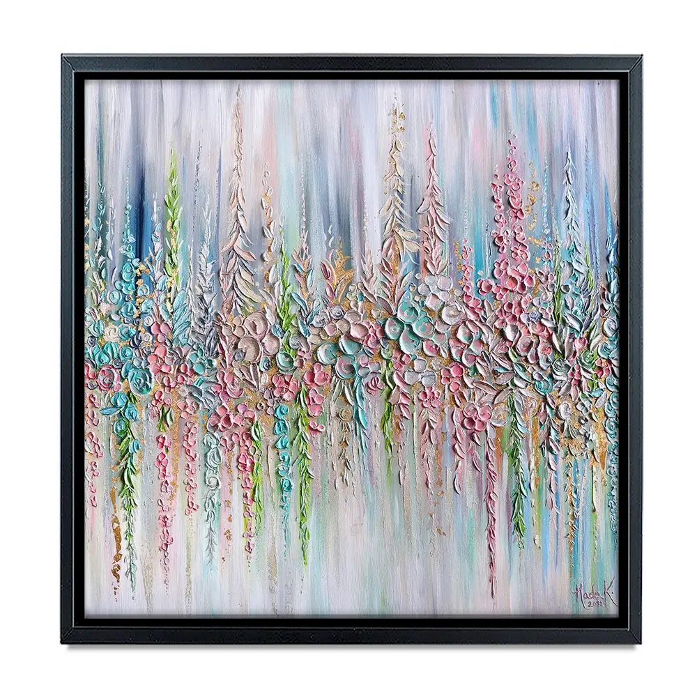 Beautiful Pastels Square Canvas Print Beautiful Pastels Square Canvas Print wall art product Nada Khatib
