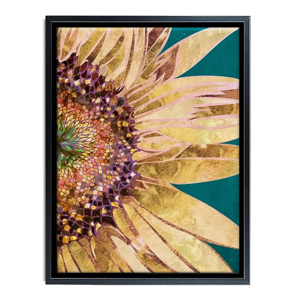 Beautiful Sunflower Portrait Canvas Print Beautiful Sunflower Portrait Canvas Print wall art product Sarah Manovski
