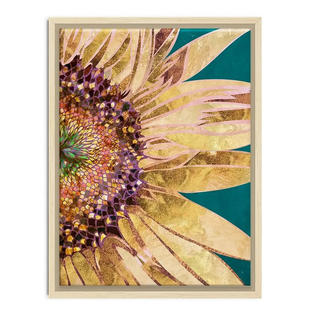 Beautiful Sunflower Portrait Canvas Print Beautiful Sunflower Portrait Canvas Print wall art product Sarah Manovski