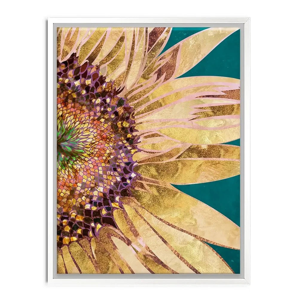 Beautiful Sunflower Portrait Canvas Print Beautiful Sunflower Portrait Canvas Print wall art product Sarah Manovski