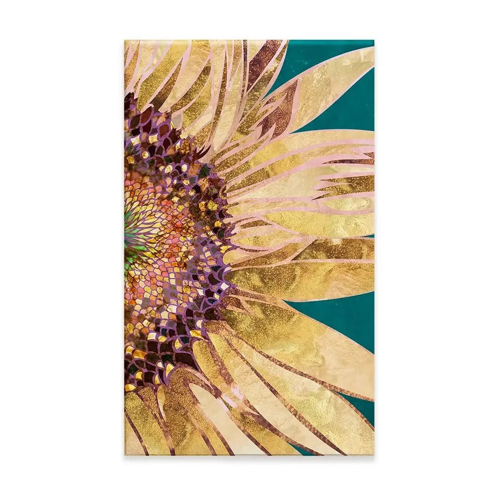 Beautiful Sunflower Portrait Canvas Print Beautiful Sunflower Portrait Canvas Print wall art product Sarah Manovski