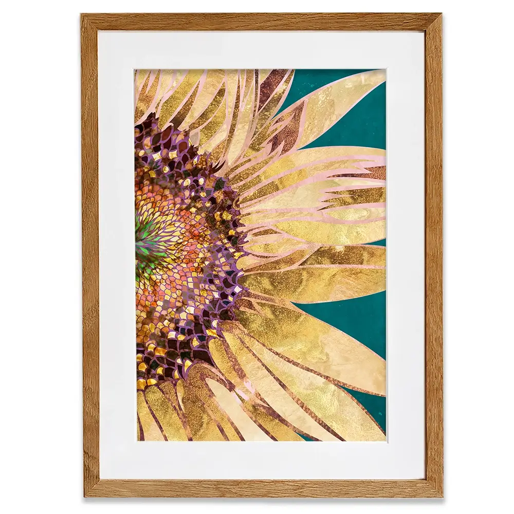 Beautiful Sunflower Portrait Framed Art Print Beautiful Sunflower Portrait Framed Art Print wall art product Sarah Manovski