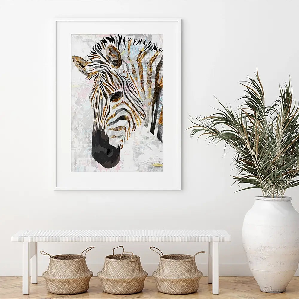 Beautiful Zebra Framed Art Print Beautiful Zebra Framed Art Print wall art product Sarah Manovski