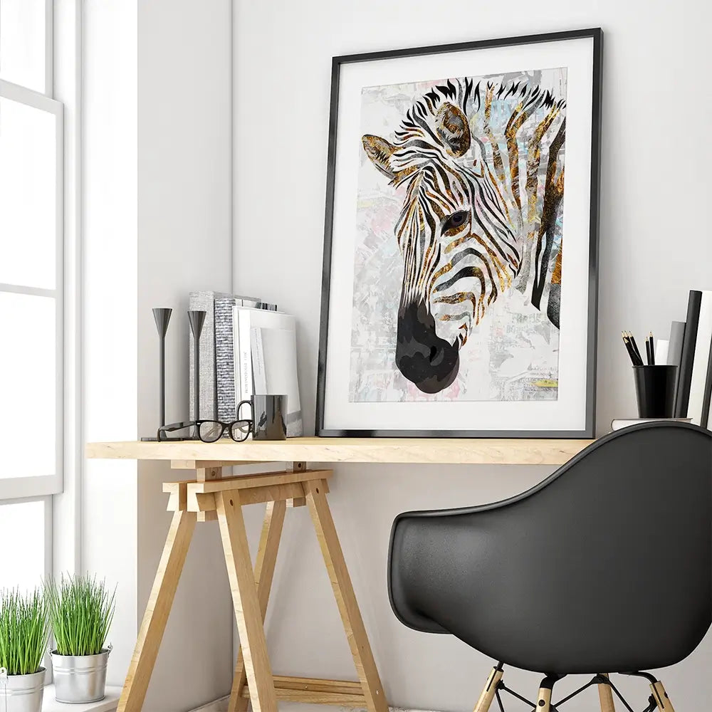 Beautiful Zebra Framed Art Print Beautiful Zebra Framed Art Print wall art product Sarah Manovski