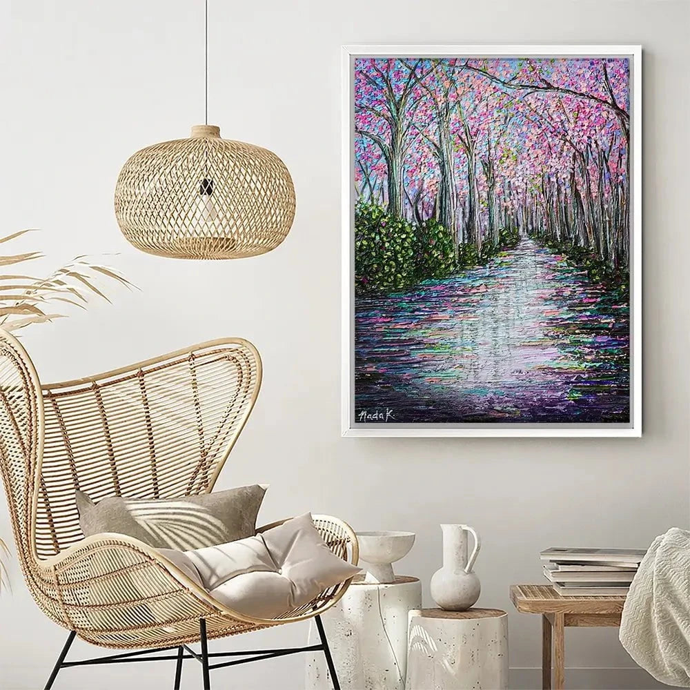 Beauty In The Puddle Canvas Print Beauty In The Puddle Canvas Print wall art product Nada Khatib
