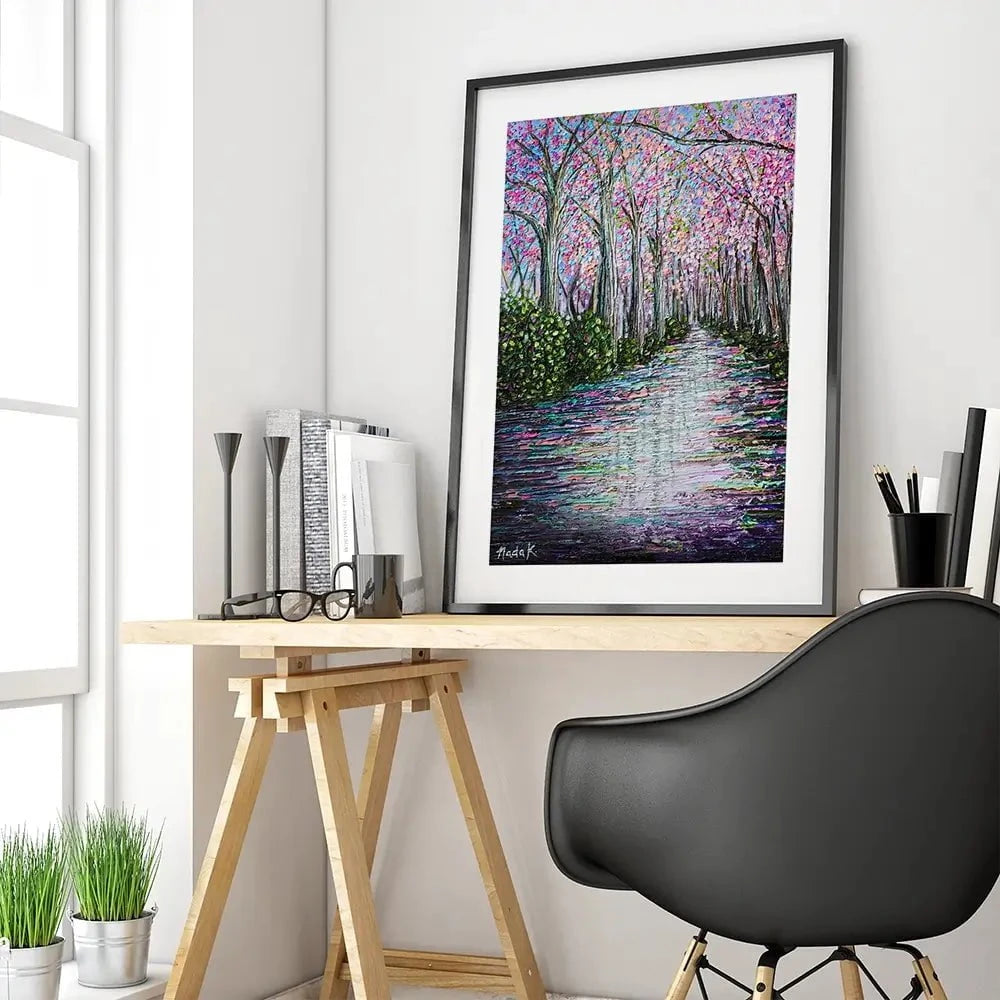 Beauty In The Puddle Framed Art Print Beauty In The Puddle Framed Art Print wall art product Nada Khatib