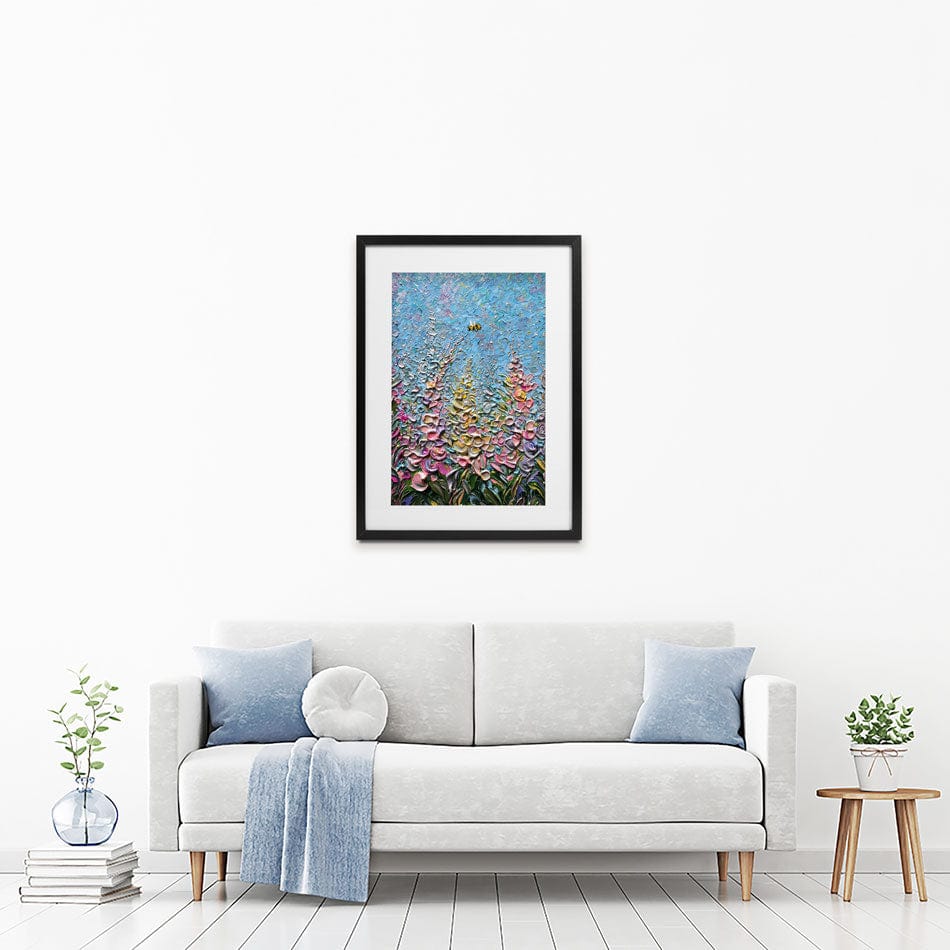 Bee Brave Framed Art Print wall art product Expression By Nada