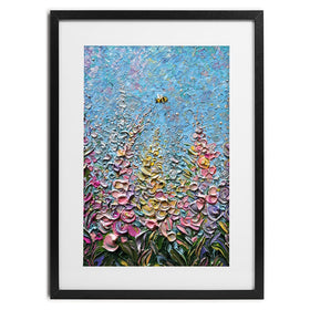 Bee Brave Framed Art Print wall art product Expression By Nada