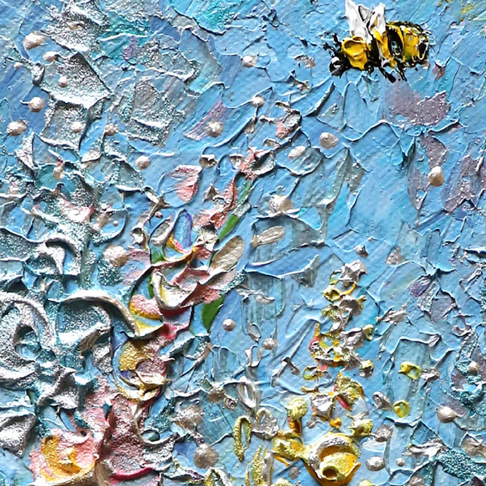 Bee Brave Framed Art Print wall art product Expression By Nada