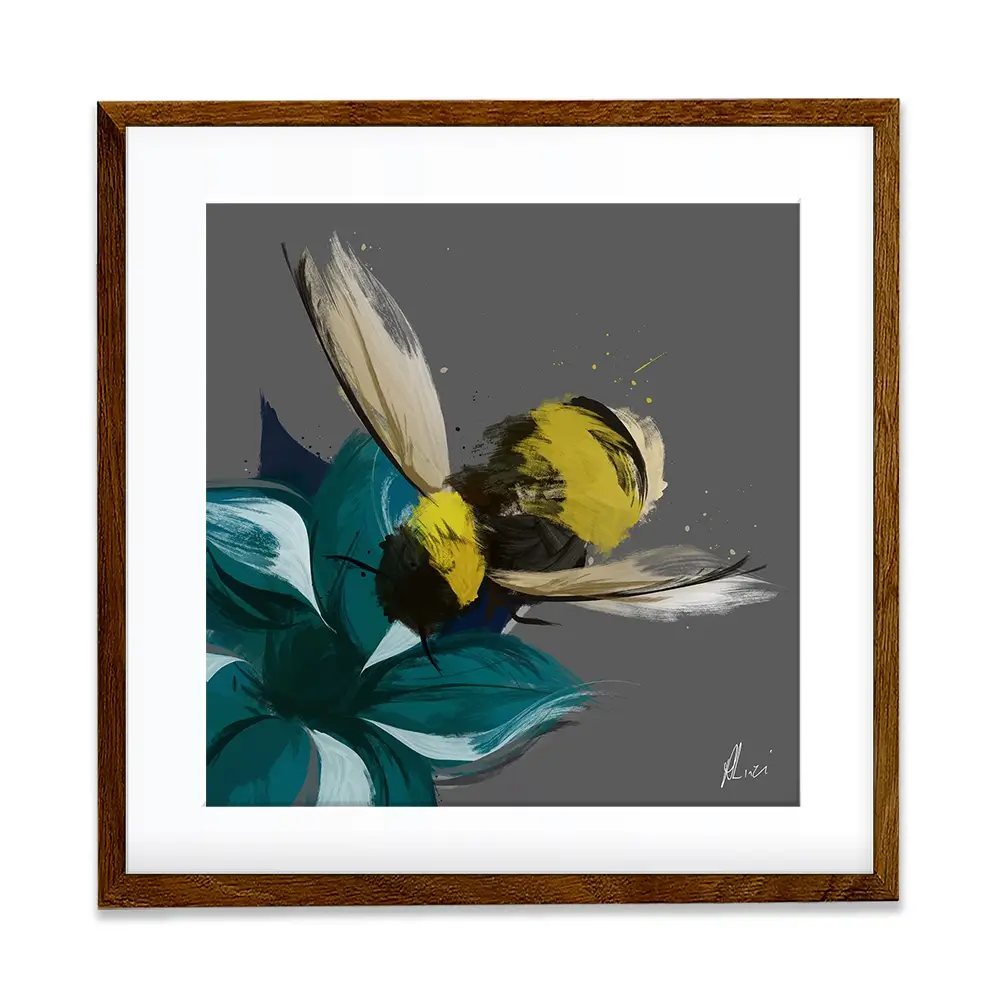 Bee In Flight Framed Art Print Bee In Flight Framed Art Print wall art product Aimee Linzi