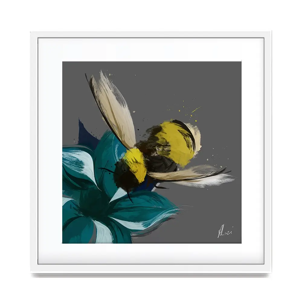 Bee In Flight Framed Art Print Bee In Flight Framed Art Print wall art product Aimee Linzi