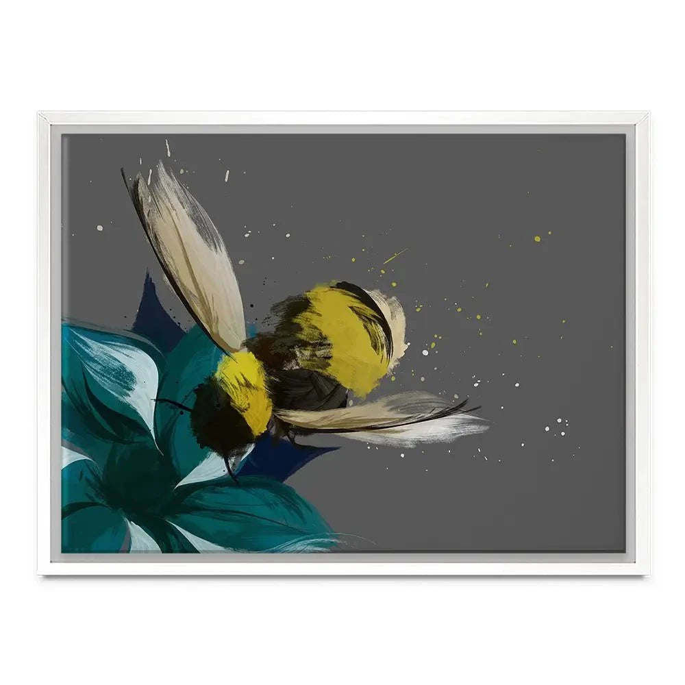 Bee On A Flower Canvas Print Bee On A Flower Canvas Print wall art product Aimee Linzi